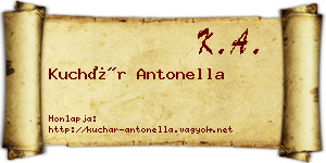 Kuchár Antonella névjegykártya